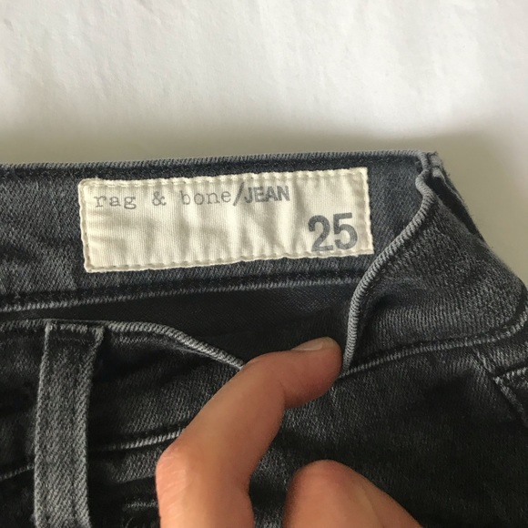 Rag and bone RBW23 distressed jeans with ankle zip - Picture 3 of 5